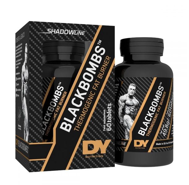 Dorian Yates Nutrition - BlackBombs / Thermogenic Fat Burner - 60tabs.