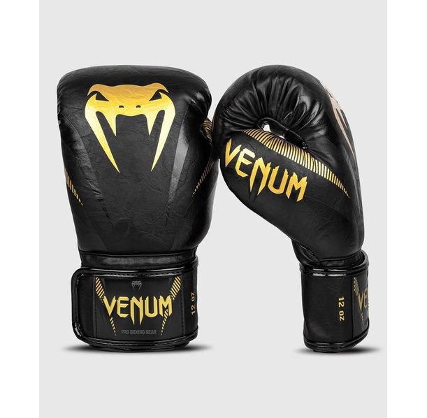 Боксови Ръкавици - Venum Impact Boxing Gloves - Gold/Black​