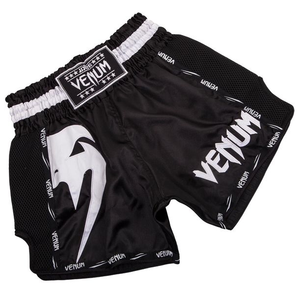 Муай Тай Шорти - Venum Giant Muay Thai Shorts - Black/White​