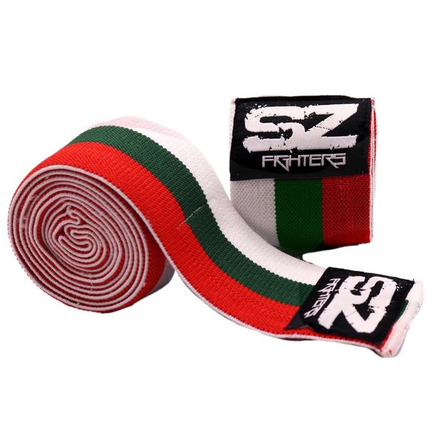 SZ Fighters - Knee Wraps  (Бинтове за колене) / Трикольор