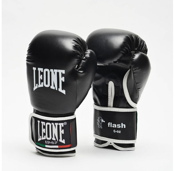 Leone - Детски ръкавици - JUNIOR BOXING GLOVES FLASH GN083J / Black