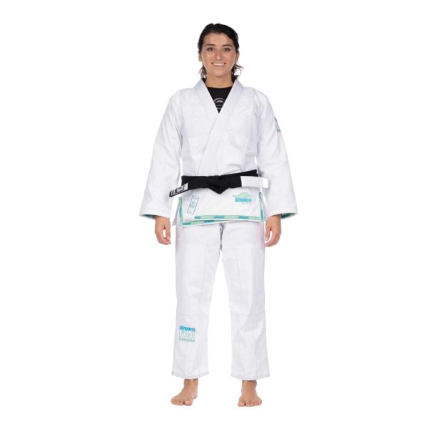 Кимоно за Бразилско Жиу Житцу за Жени -Suparaito Girl's BJJ Gi Teal White​