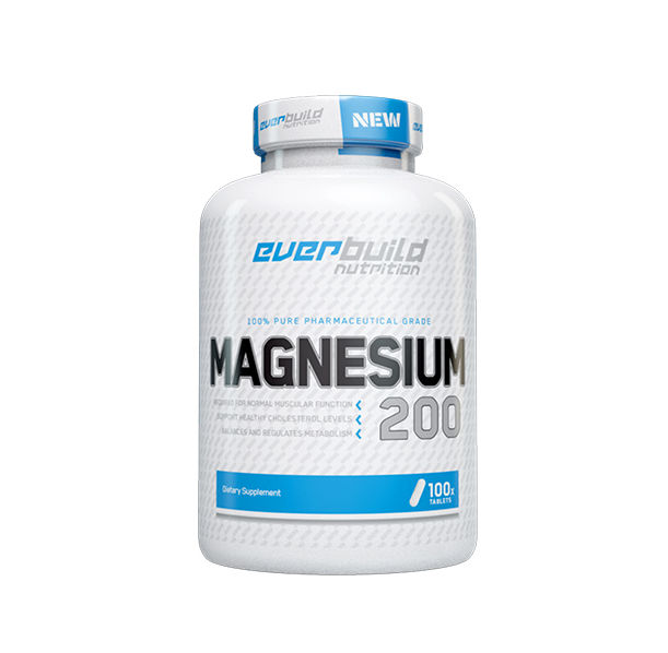 EVERBUILD Magnesium Citrate 200mg / 100 Tabs.