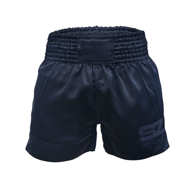 SZ Fighters - Шорти за Муай Тай и Кикбокс Classic - Black/Black
