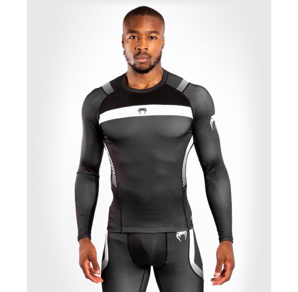 Рашгард - Venum NoGi 3.0 Rashguard - Long Sleeves - Black/White​