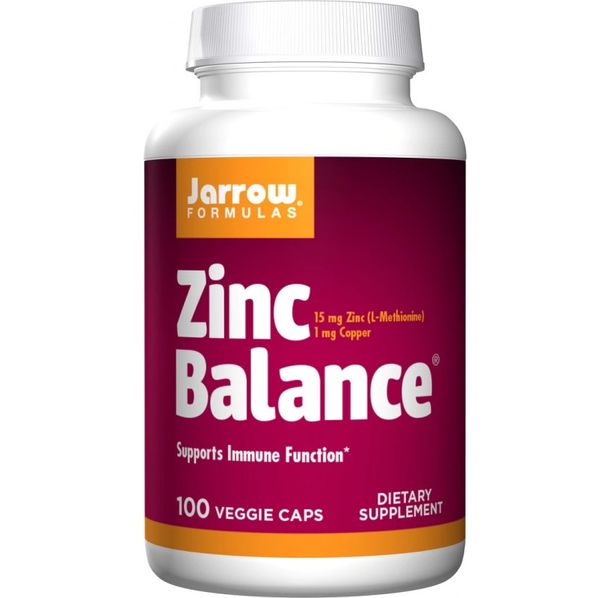 Jarrow Formulas Zinc Balance® 15mg (L-Methionine Sulfate) - Цинк