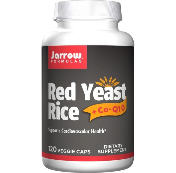 Jarrow Formulas Red Yeast Rice 1200mg + CoQ10 100mg - Мая от Червен Ориз + Коензим Q10