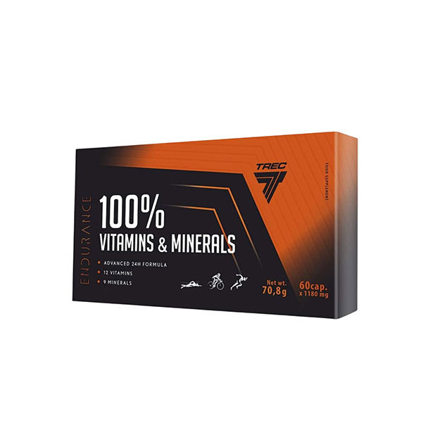 TREC NUTRITION 100% Vitamins &amp; Minerals | Endurance / 60 Caps