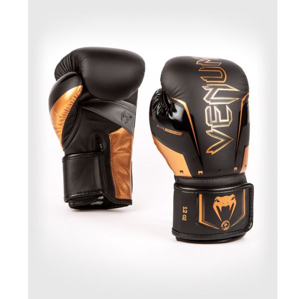 Боксови Ръкавици - Venum Elite Evo Boxing Gloves - Black/Bronze​