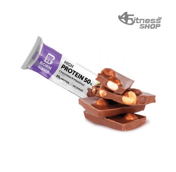 Born Winner High Protein 50 % Chocolate &amp; Hazelnut 50 гр