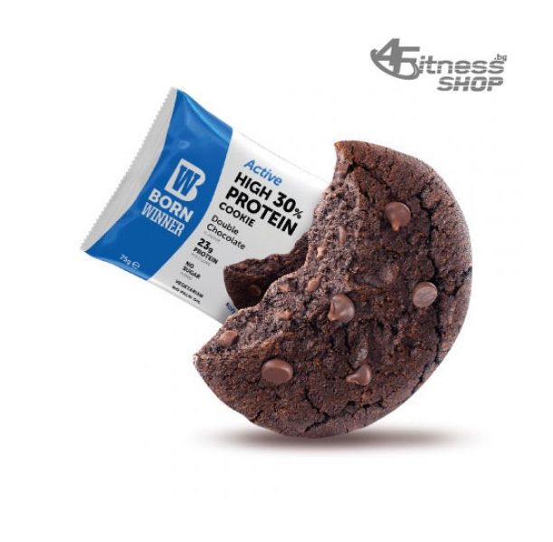 BORN WINNER Active High 30% Protein Cookie Double chocolate 75 гр