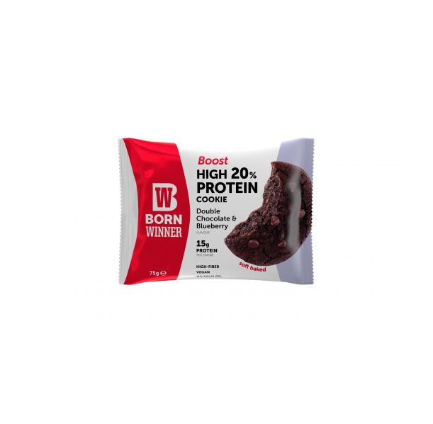 BORN WINNER BOOST High 20% Protein Cookie Double Chocolate &amp; Blueberry 75 гр