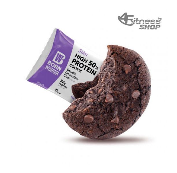 BORN WINNER Slim High 50% Protein Cookie Double Chocolate Chip 60 гр