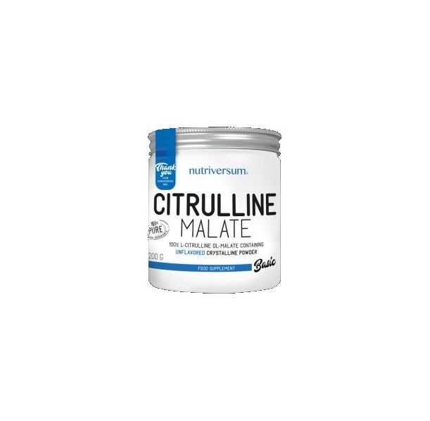 Nutriversum - Citrulline Malate Powder | 100% Pure / 200 грама, 40 дози