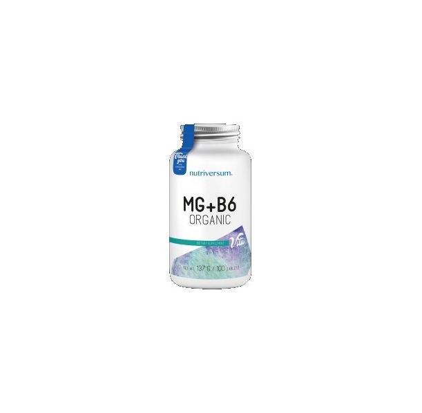 Nutriversum - MG + B6 | Organic Magnesium + Vitamin B6 / 100 tabs.
