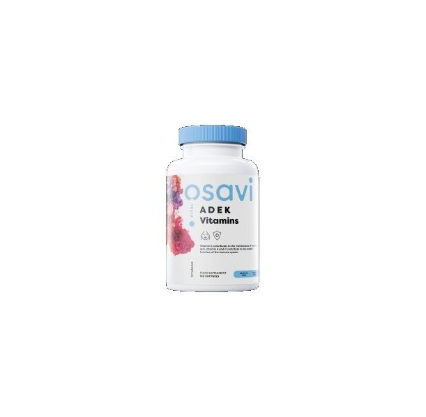 Osavi - ADEK Vitamins | A + D + E + K | with Quali-D® / 120 Гел капсули