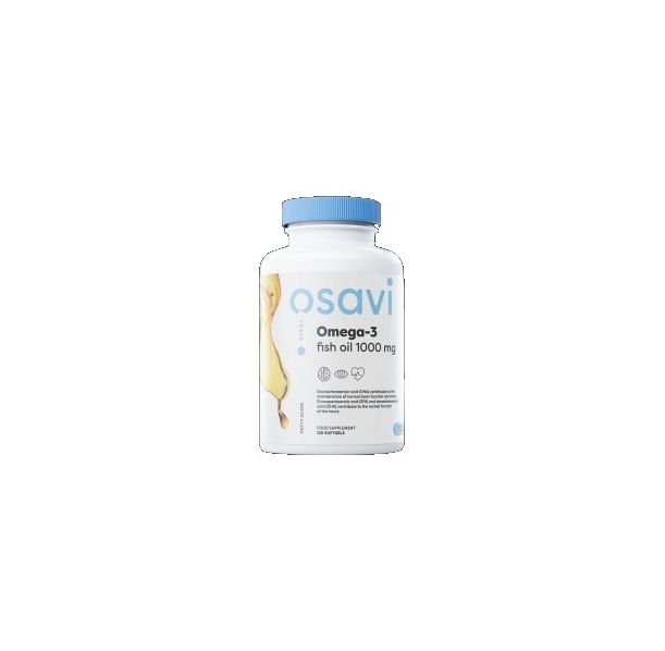 Osavi - Omega 3 Fish Oil 1000 mg / Lemon Flavor / 120 Гел капсули, 60 дози
