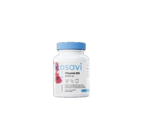 Osavi - Vitamin D3 2000 IU | Quali-D® / 60 Гел капсули