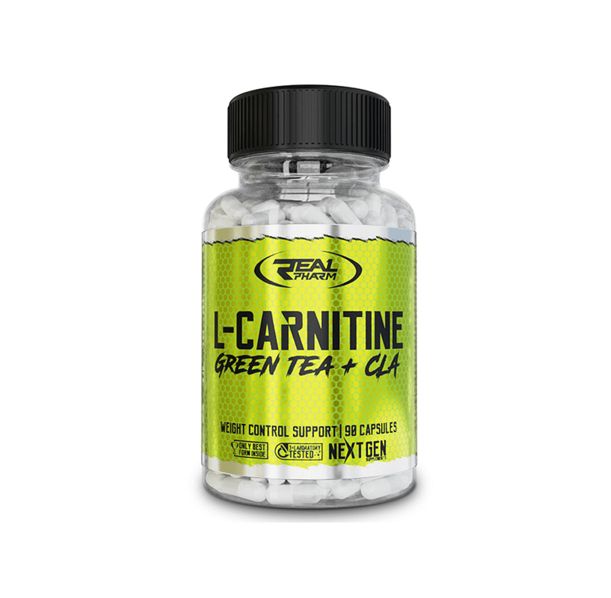 Real Pharm - L-Carnitine + Green Tea + CLA Real Pharm 90 капсули​