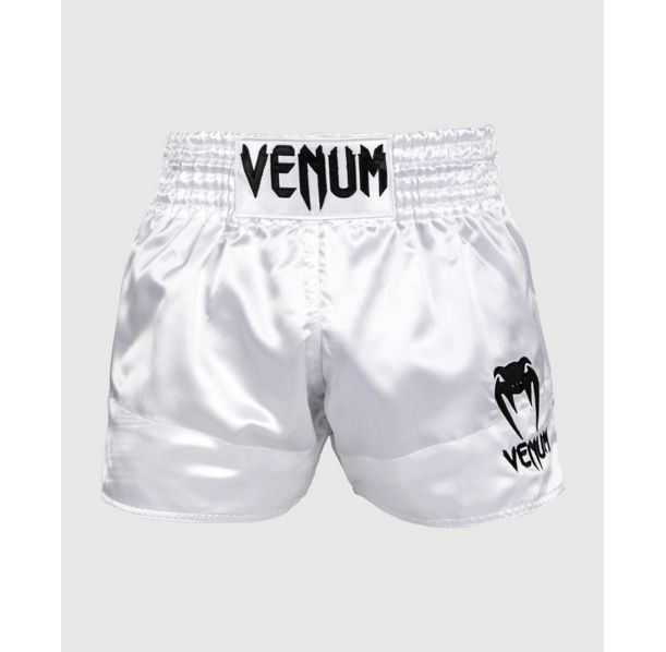 Муай Тай Шорти - Venum Muay Thai Shorts Classic - White/Black​