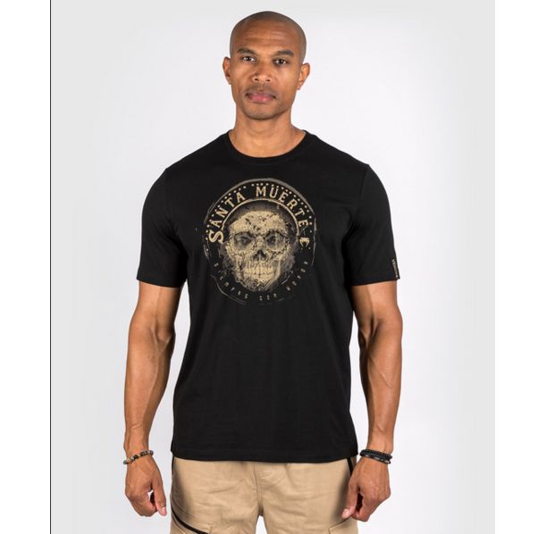 Тениска - Venum Santa Muerte Dark Side - T-shirt - Black/Brown​