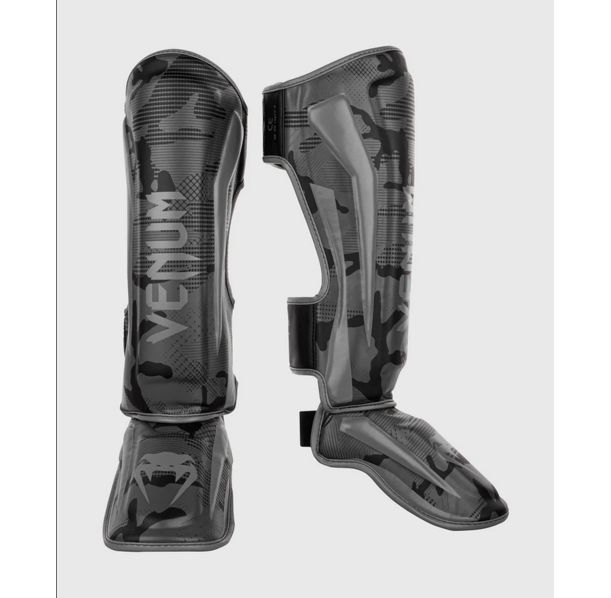 Протектори за крака - Venum Elite Standup Shin Guards - Black/Dark Camo​