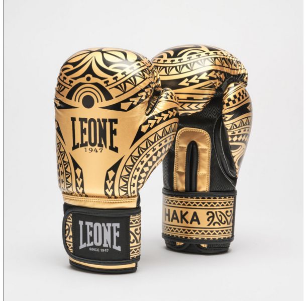 Leone - HAKA BOXING GLOVES - Gold/Black - GN329