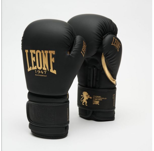 Leone - BLACK&amp;GOLD BOXING GLOVES GN059D / Black/Gold