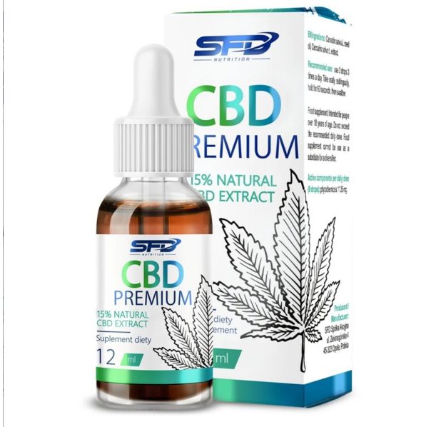 SFD CBD Premium Natural Extract 15% / 12ml.