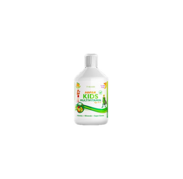 Swedish Nutra - Kids Multivitamin | Vitamins + Minerals + Super Greens / 500 мл, 33 дози​