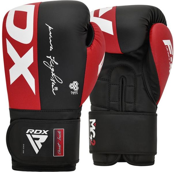 Боксови ръкавици - RDX BOXING GLOVES REX F4- RED/BLACK - BGR-F4R