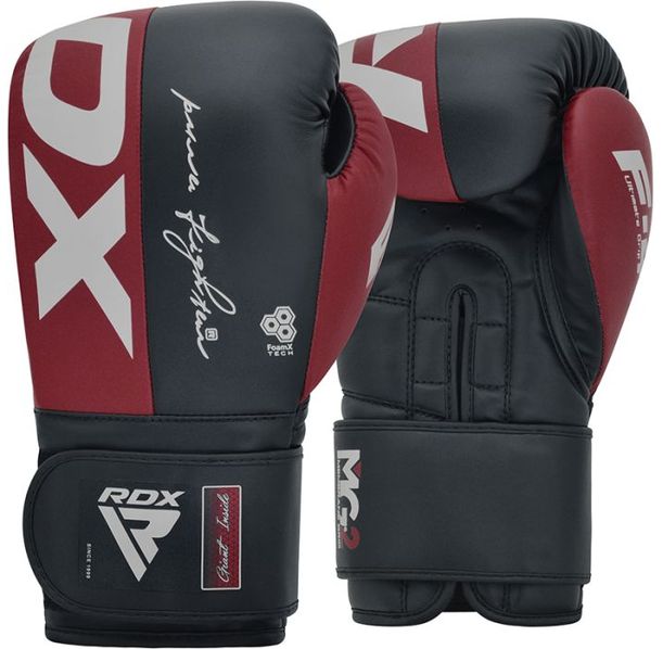 Боксови ръкавици - RDX BOXING GLOVES REX F4- MAROON/BLACK - BGR-F4MU