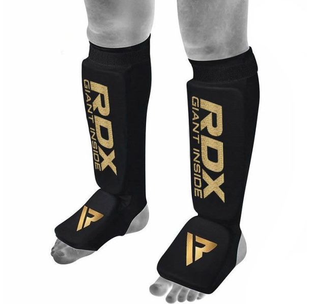 Протектори за крака - RDX SI Shin Instep Guards Cotton - Black - HYP-SIB