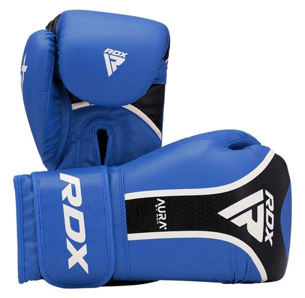 Боксови ръкавици - RDX Aura Plus T-17 Gloves - Blue/Black - BGR-T17+BB