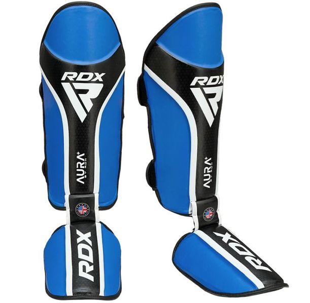 Протектори за крака - RDX Aura Plus T-17 Shin Instep - Blue/Black - SGR-T17+BB