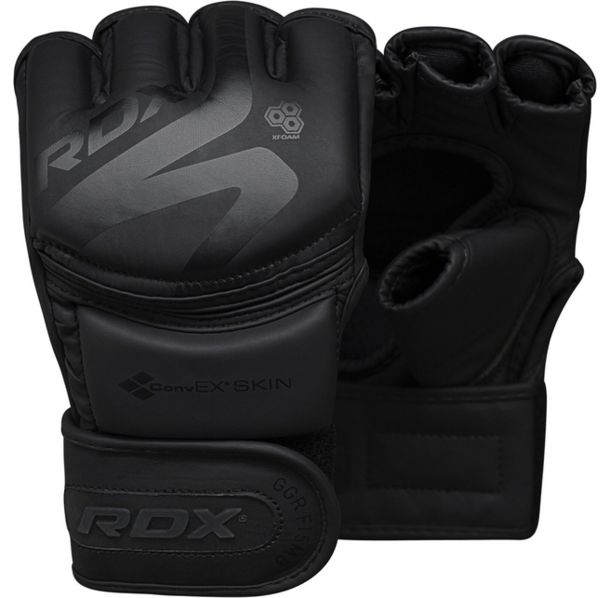 ММА ръкавици - RDX GRAPPLING GLOVE NEOPRENE T15 MATTE BLACK GGR-F15MB