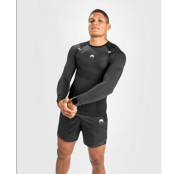 Рашгард - Venum Biomecha Rashguard - Long sleeves Black/Grey​