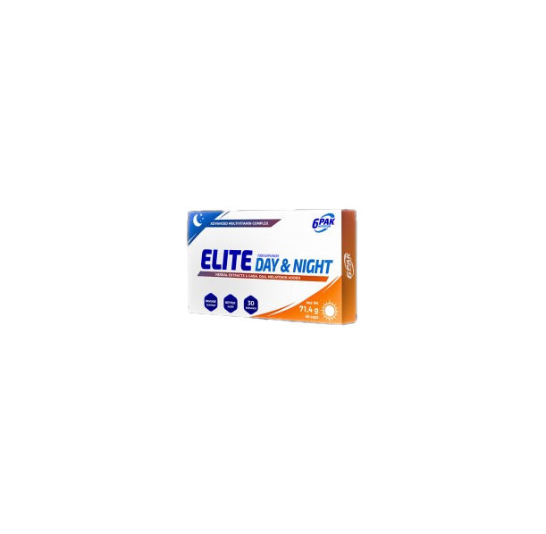 6PAK Nutrition - Elite Day & Night | Advanced Multivitamin Complex / 60 капсули, 30 дози