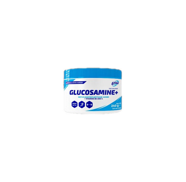 6PAK Nutrition - Glucosamine+ Powder / 240 грама, 120 дози
