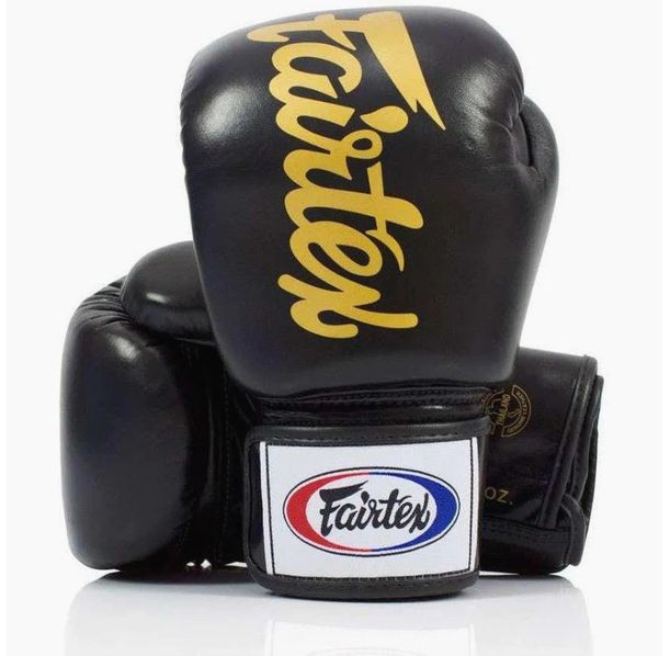 Боксови Ръкавици - Fairtex BGV19 Thai Boxing Gloves Deluxe - Black​