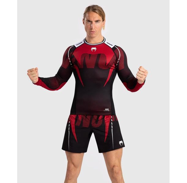 Рашгард - Venum Adrenaline Long Sleeve Rashguard - Red ​