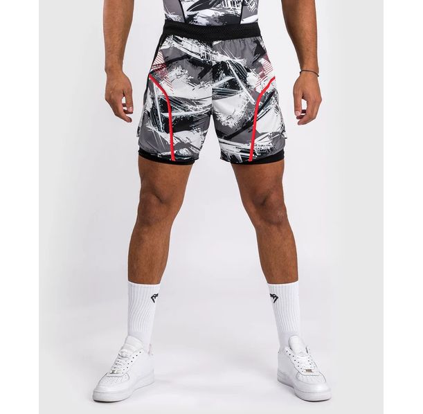 Шорти - Venum Electron 3.0 Training shorts - Grey/red​