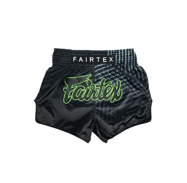 Шорти - Fairtex Muay Thai Shorts BS1924 Racer - Black/Green​