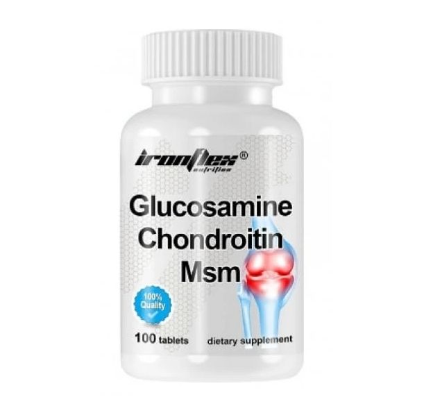 IronFlex Glucosamine Chondroitin MSM - 100 таблетки​