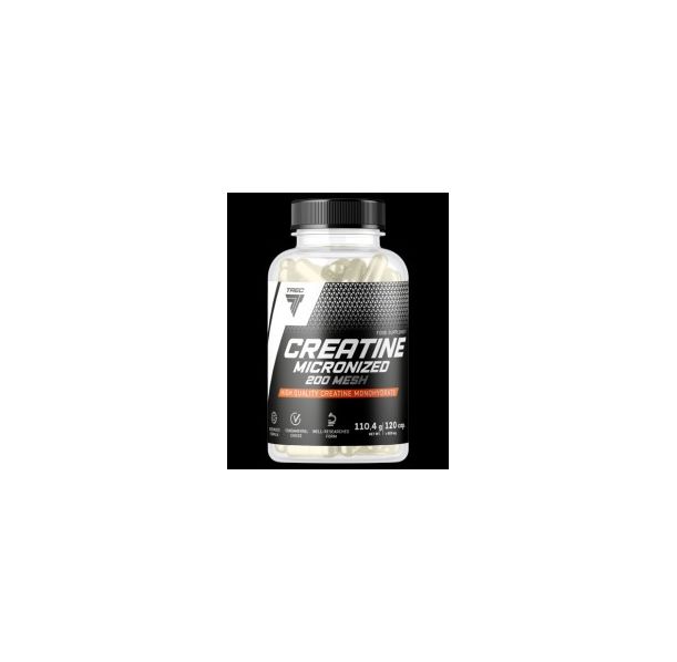 Trec Nutrition - Creatine Micronized 200 Mesh | High Quality Creatine Monohydrate Caps / 120 капсули, 20 дози
