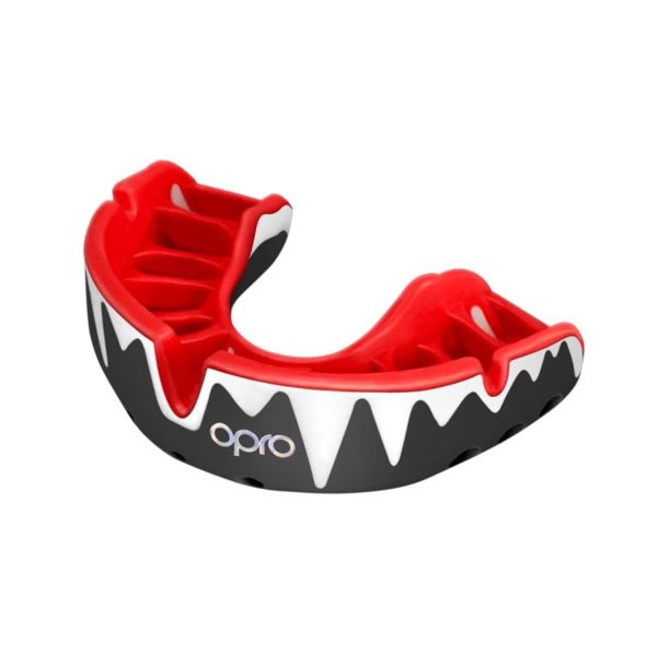 Протектор за уста - OPRO Platinum Level Mouthguard - Black/White/Red