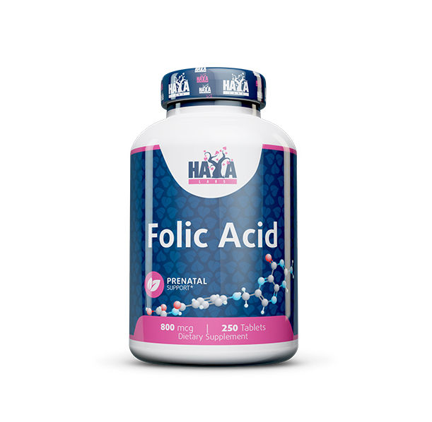 Haya Labs - Folic Acid 800mcg. / 250 Vtab.