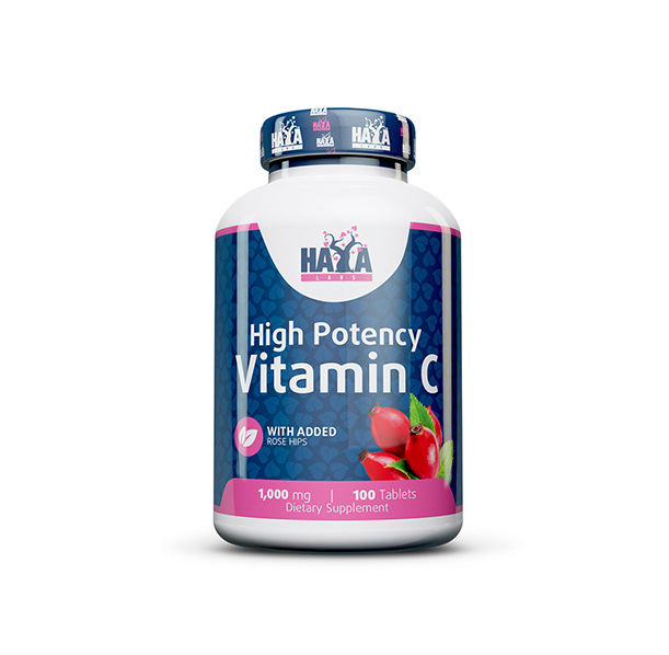 Haya Labs - High Potency Vitamin C with Rose Hips 1000mg / 100 tab