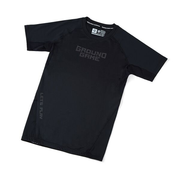 Рашгард - Ground Game - Rashguard Athletic Shadow Black - Short sleeve​