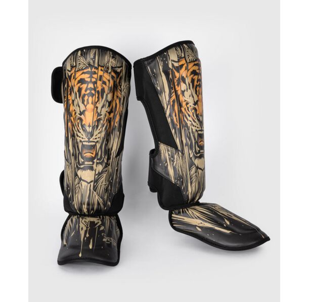 Протектори за крака - Venum Tiger Shin Guards - Black/Neon Orange ​